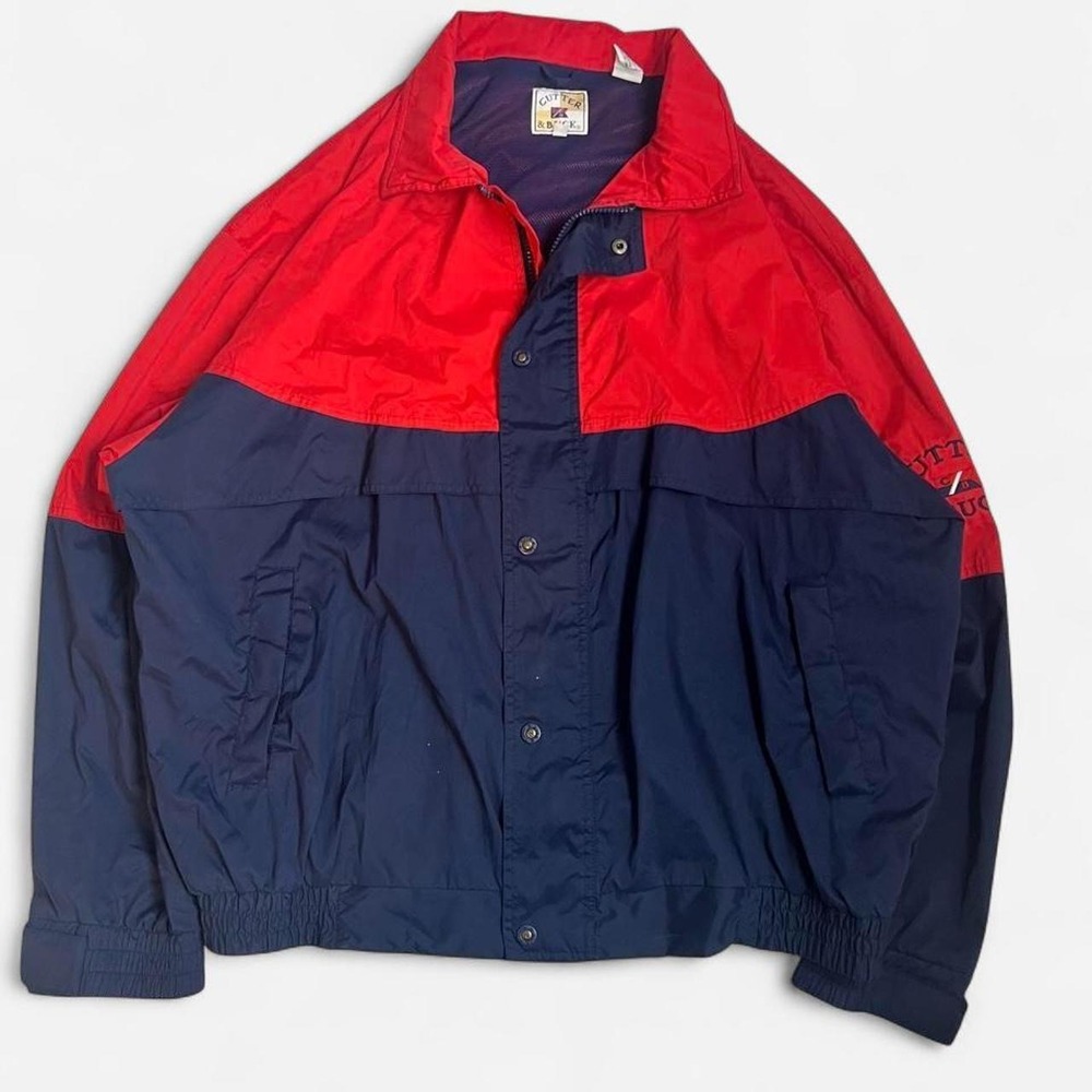 Cutter & Buck vintage windbreaker jacket red and navy 90s size XL